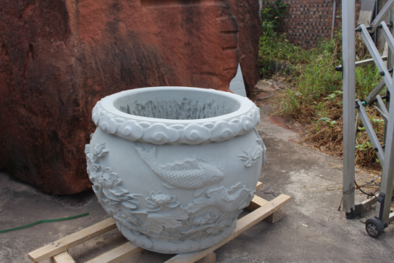 匯豐石業(yè)砂巖風(fēng)水魚缸圖片